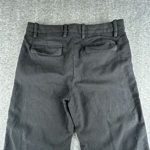 Banana Republic Lido Italian Wool Pants Womens Sz 12 Black Wide-leg High Rise